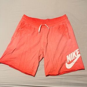 Nike Men's Vibrant Red Athletic Shorts